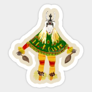 Zaouli The Impossible Traditional Ethnic Dance from Ivory Coast Africa Gift Sticker